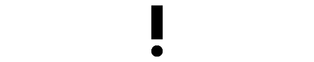 Simple line illustration of exclamation mark