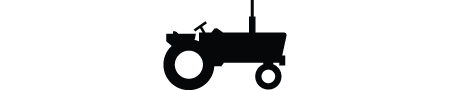 Simple line art illustration of tractor