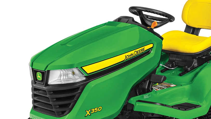 Studio Image of an X350 lawn tractor.